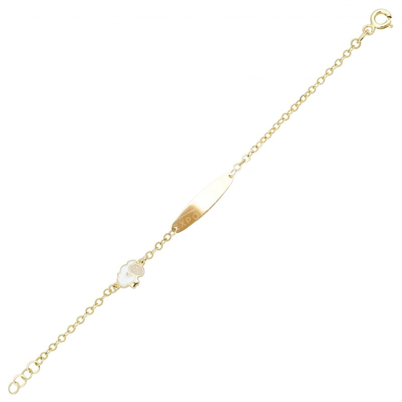 14K-18K-21K-22K Gold Baby Tag