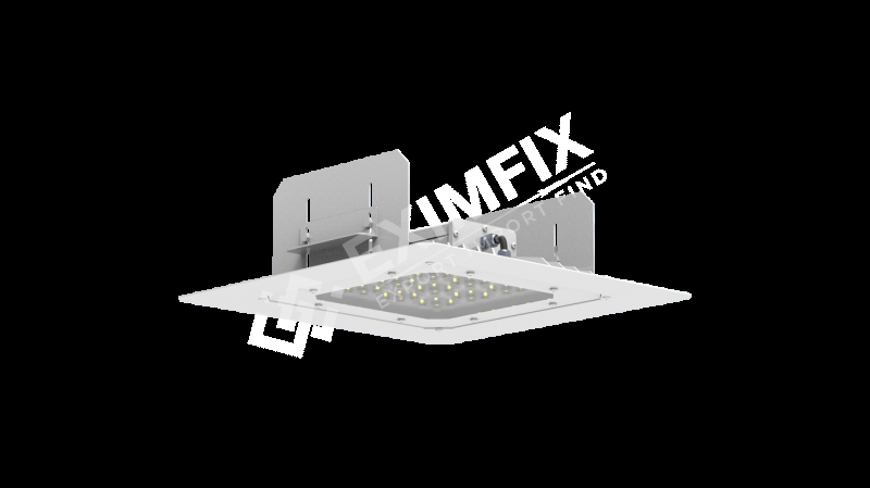 Quadro LED Gas Station Fixture I Optic Lens